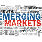 Emerging markets word cloud graphic.